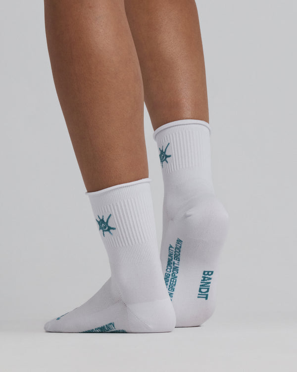 Lite Run™ Ribbed Quarter Socks - Tranquil Blue (2 Pack)