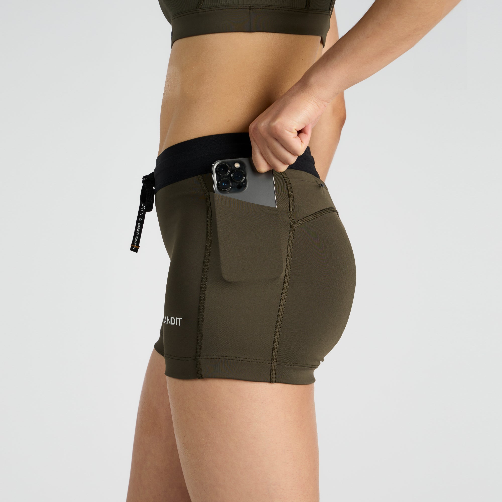 Stamina™ 3" Women's Compression Shorts - Olive