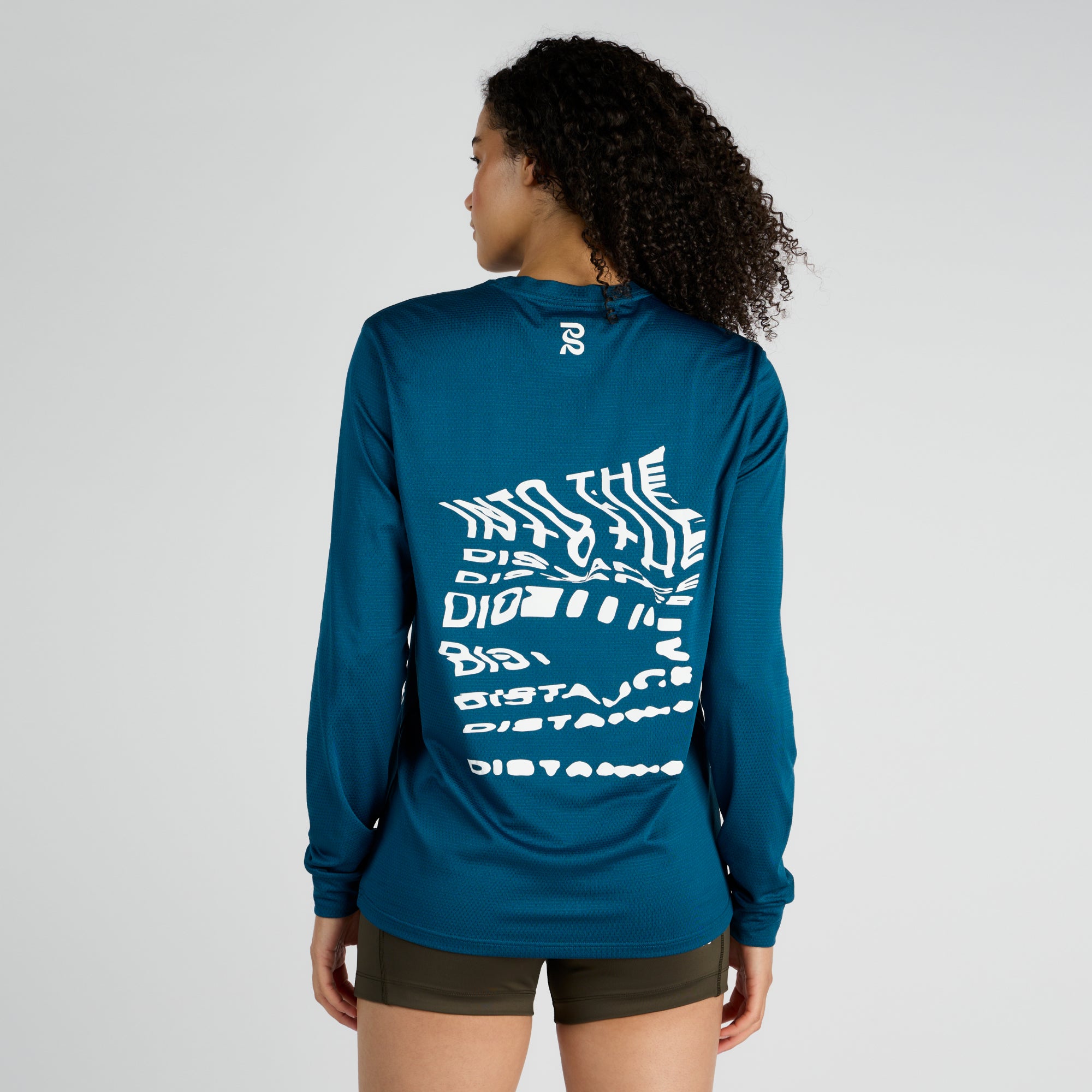 Micromesh™ "Into the Distance" Long Sleeve Tee - Unisex, Deep Teal