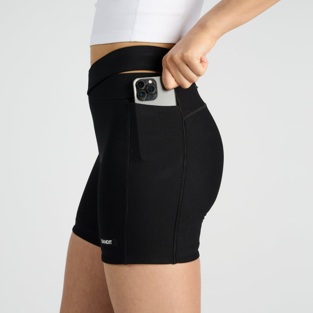 Cadence™ Crossover 5" Women's Compression Shorts - Black