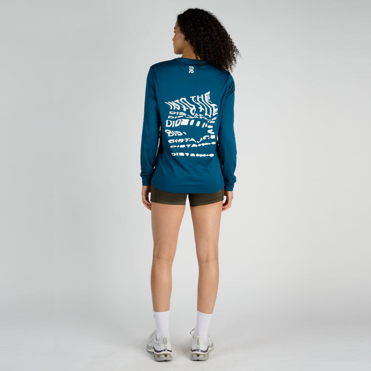 Micromesh™ "Into the Distance" Long Sleeve Tee - Unisex, Deep Teal