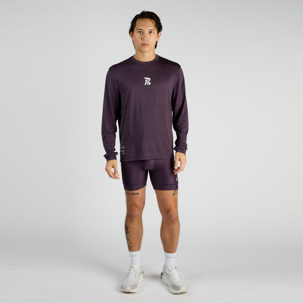 Micromesh™ "Evolve Running" Long Sleeve Tee - Unisex, Nightshade