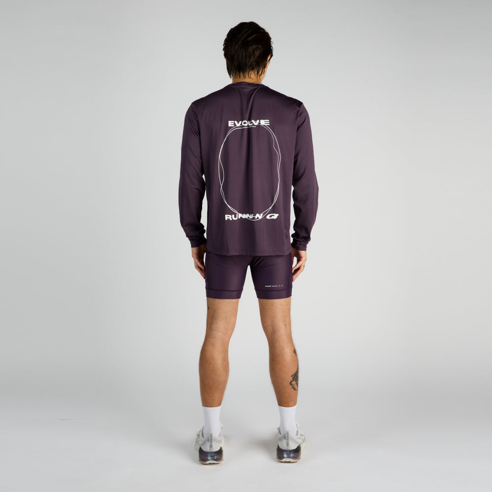 Micromesh™ "Evolve Running" Long Sleeve Tee - Unisex, Nightshade