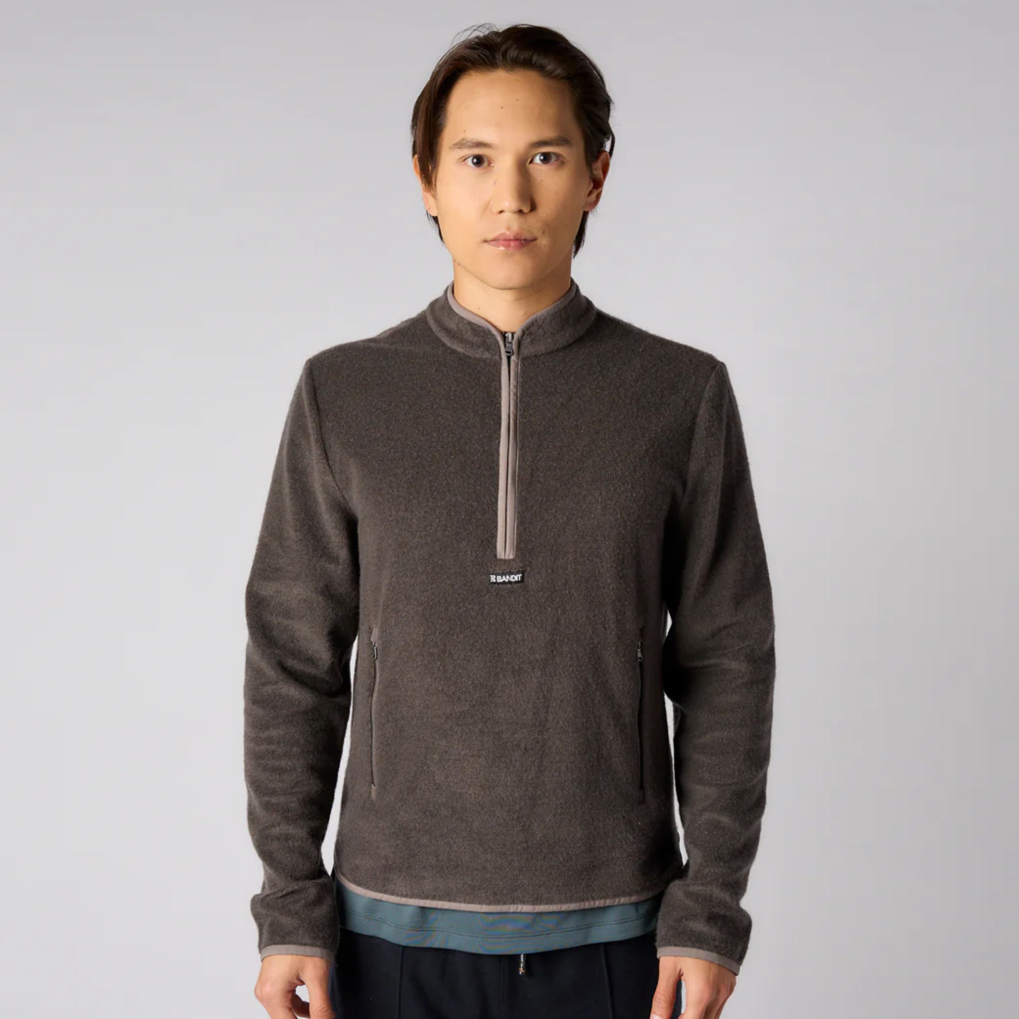 Japanese Wool Quarter Zip - Unisex
