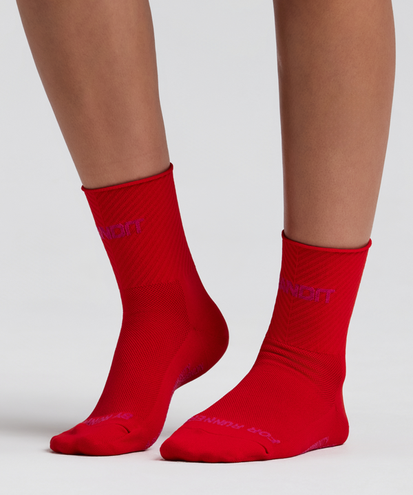 Lite Run™ Stripe Jacquard Sock - Poppy (2 Pack)