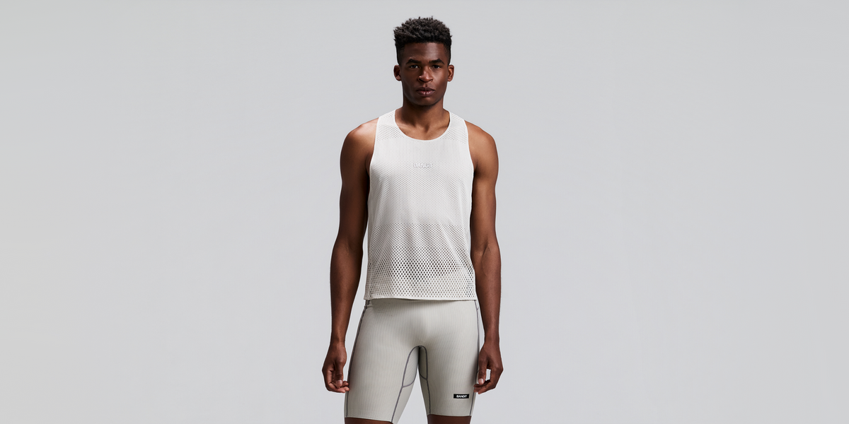 Men's Shredder™ Shorty Race Singlet - Plaster