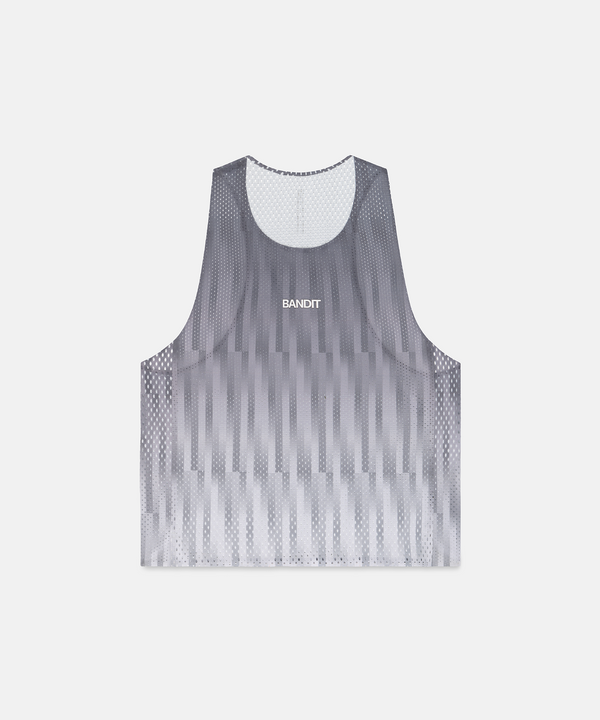 Men's Shredder™ Shorty Race Singlet - Uneven Gradient - Plaster