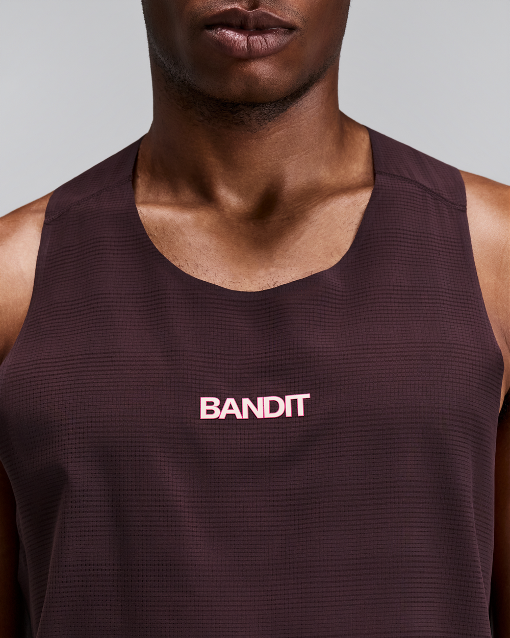 Men's CoolGrid™ Training Singlet with Flopack™ - Espresso Men's CoolGrid™ Training Singlet with Flopack™ - Espresso