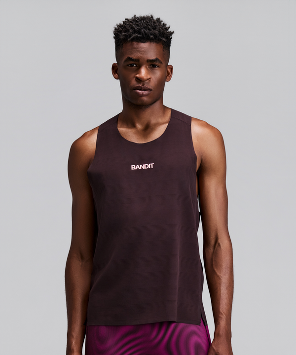 Men's CoolGrid™ Training Singlet with Flopack™ - Espresso