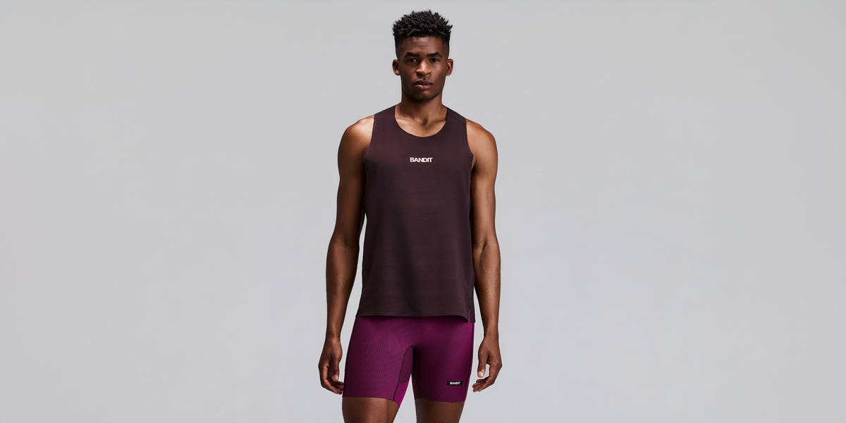Men's CoolGrid™ Training Singlet with Flopack™ - Espresso