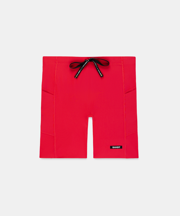 Men's Striped Cadence™ Half Tights - Poppy / Azalea