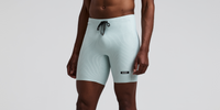 Thumbnail of Men's Striped Cadence™ Quarter Tights - Mist / Lagoon