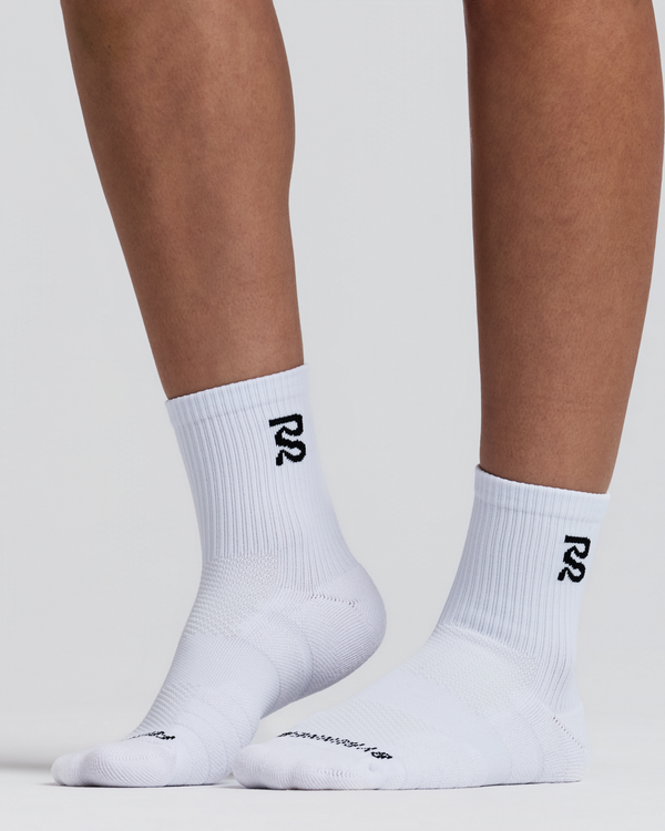 Cushion Run Socks w/ CoolMax™ - White Current - 2 Pack